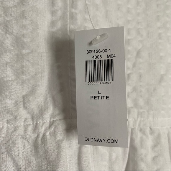 Old Navy white midi summer Dress, Petite L, NWT - Picture 5 of 5